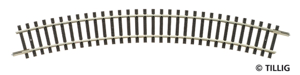 Tillig 83106 - TT Gebogenes Gleis R 21 R 353 mm 30°